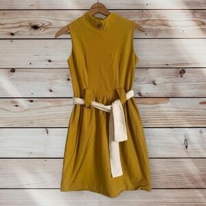 Vintage 1960's Union Made Mod Shift Yellow Dress